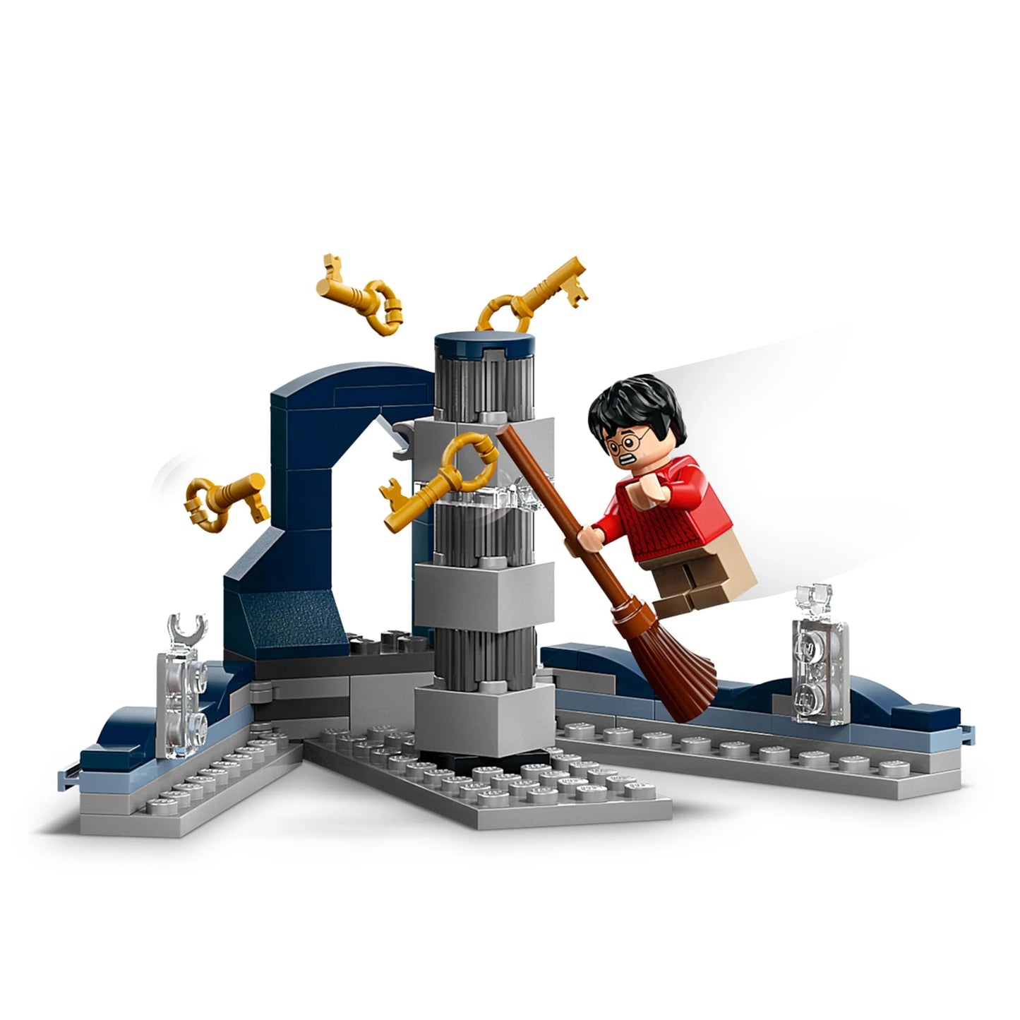 LEGO 76454 Harry Potter Hogwarts Castle : The Main Tower with Modular Flying Key & Wizard Chess Rooms, plus 12 Minifigures
