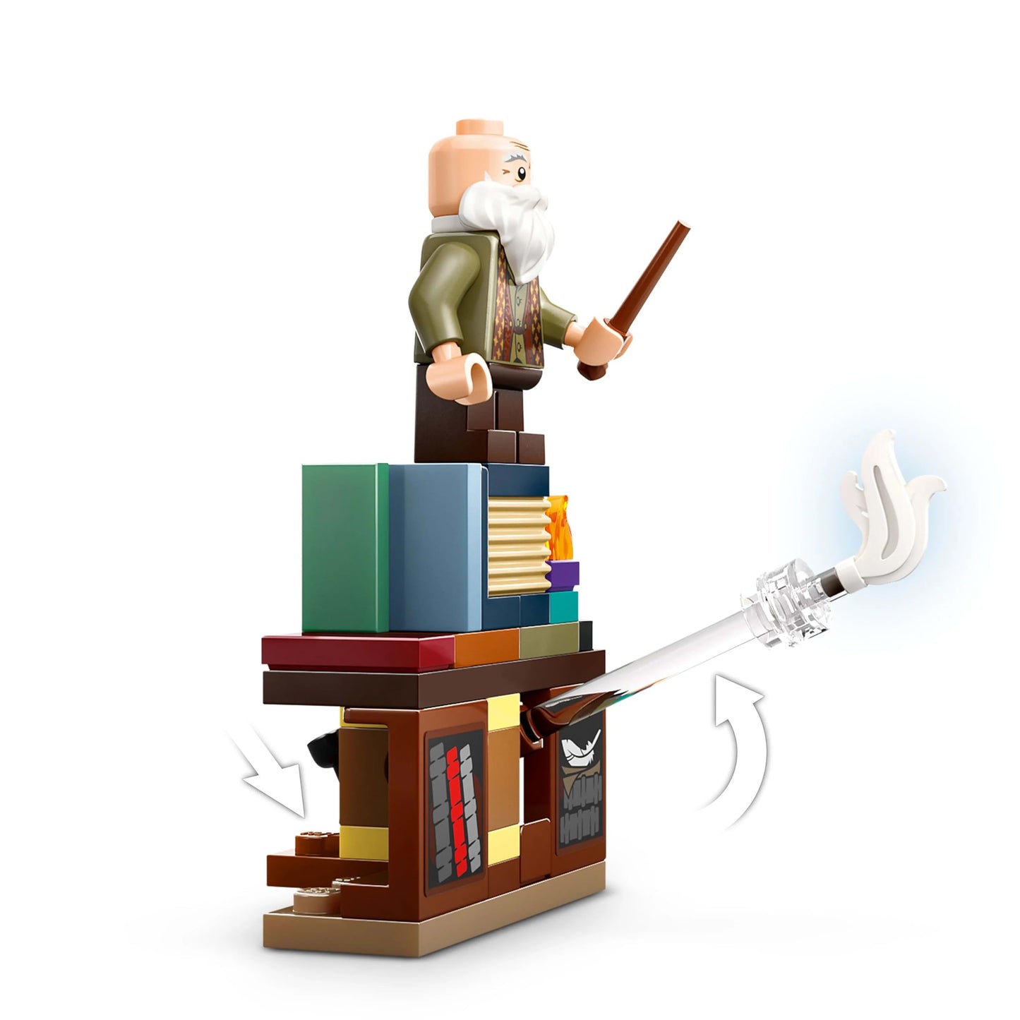 LEGO 76442 Harry Potter Hogwarts Castle : Charms Class Set with 3 Minifigures incl. Hermione Granger & Ron Weasley, Features Wingardium Levitation Function