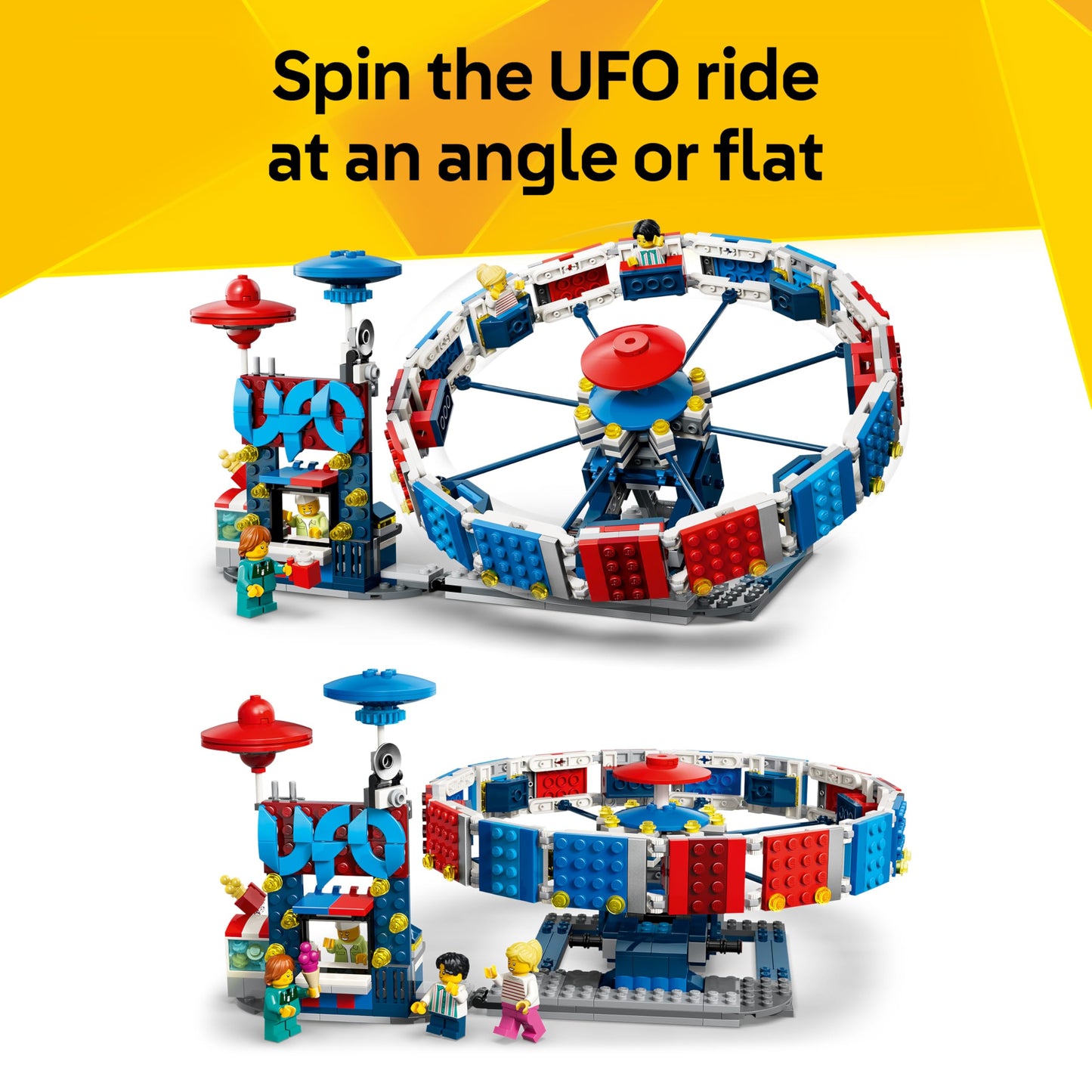 LEGO 31389 Creator 3 in 1 Iconic Ferris Wheel Toy - Transforms into a UFO Ride or Carousel
