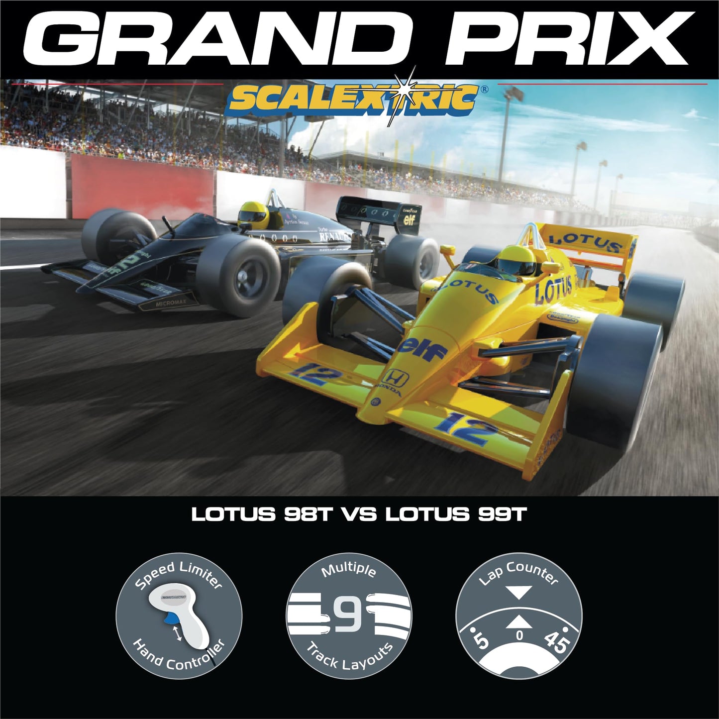 Scalextric C1432M Grand Prix 1980 Retro Race Set