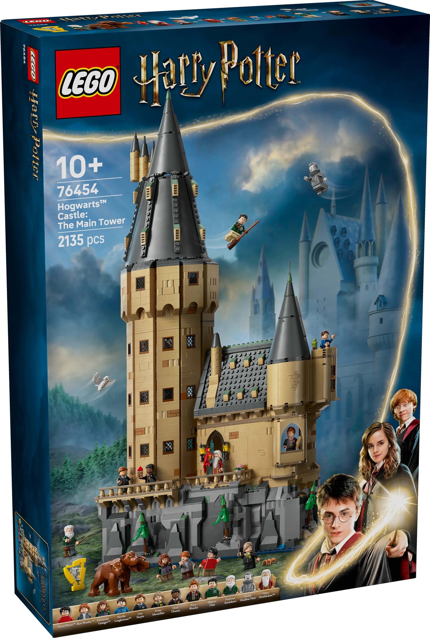 LEGO 76454 Harry Potter Hogwarts Castle : The Main Tower with Modular Flying Key & Wizard Chess Rooms, plus 12 Minifigures