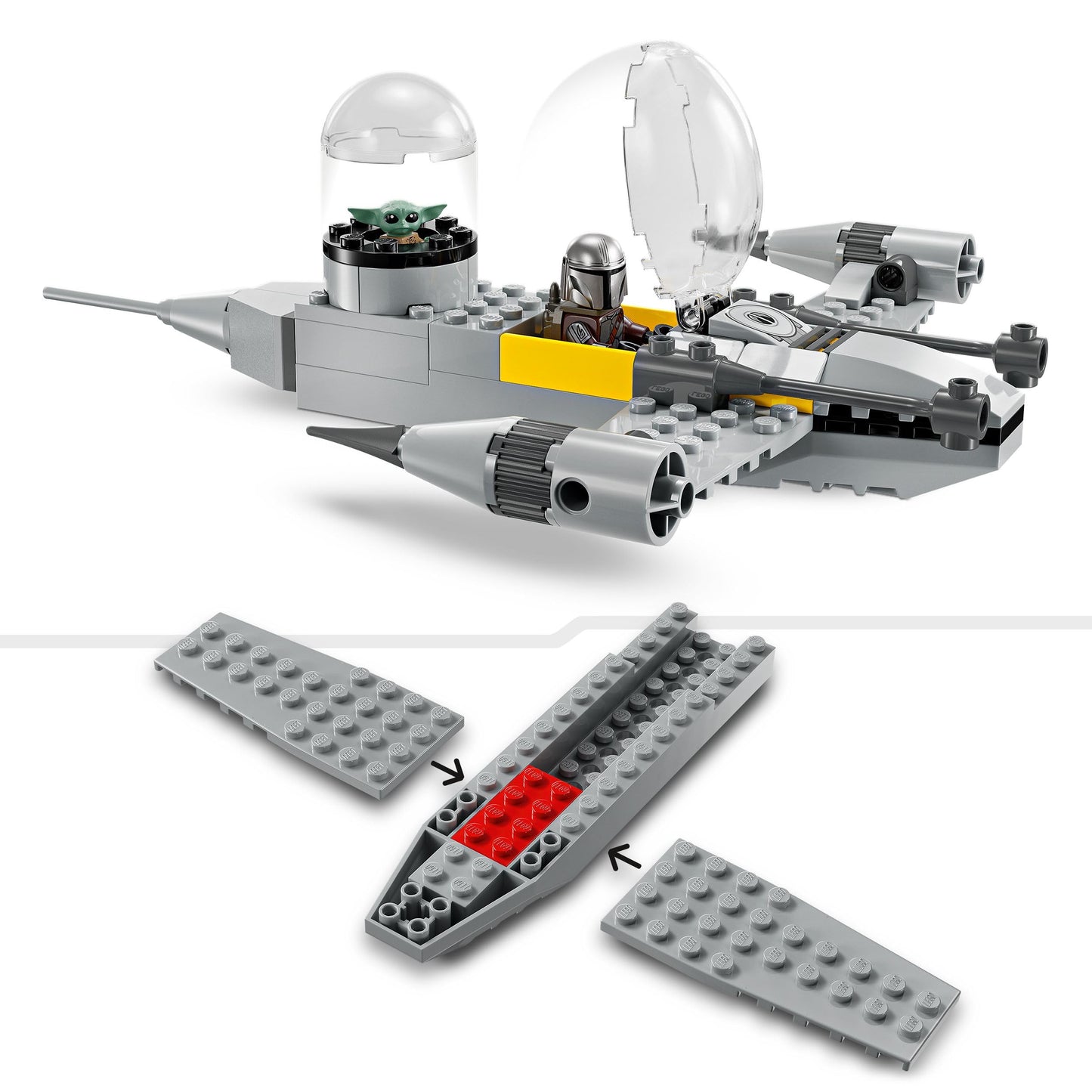 LEGO 75410 Star Wars Mando and Grogu's N-1 Starfighter