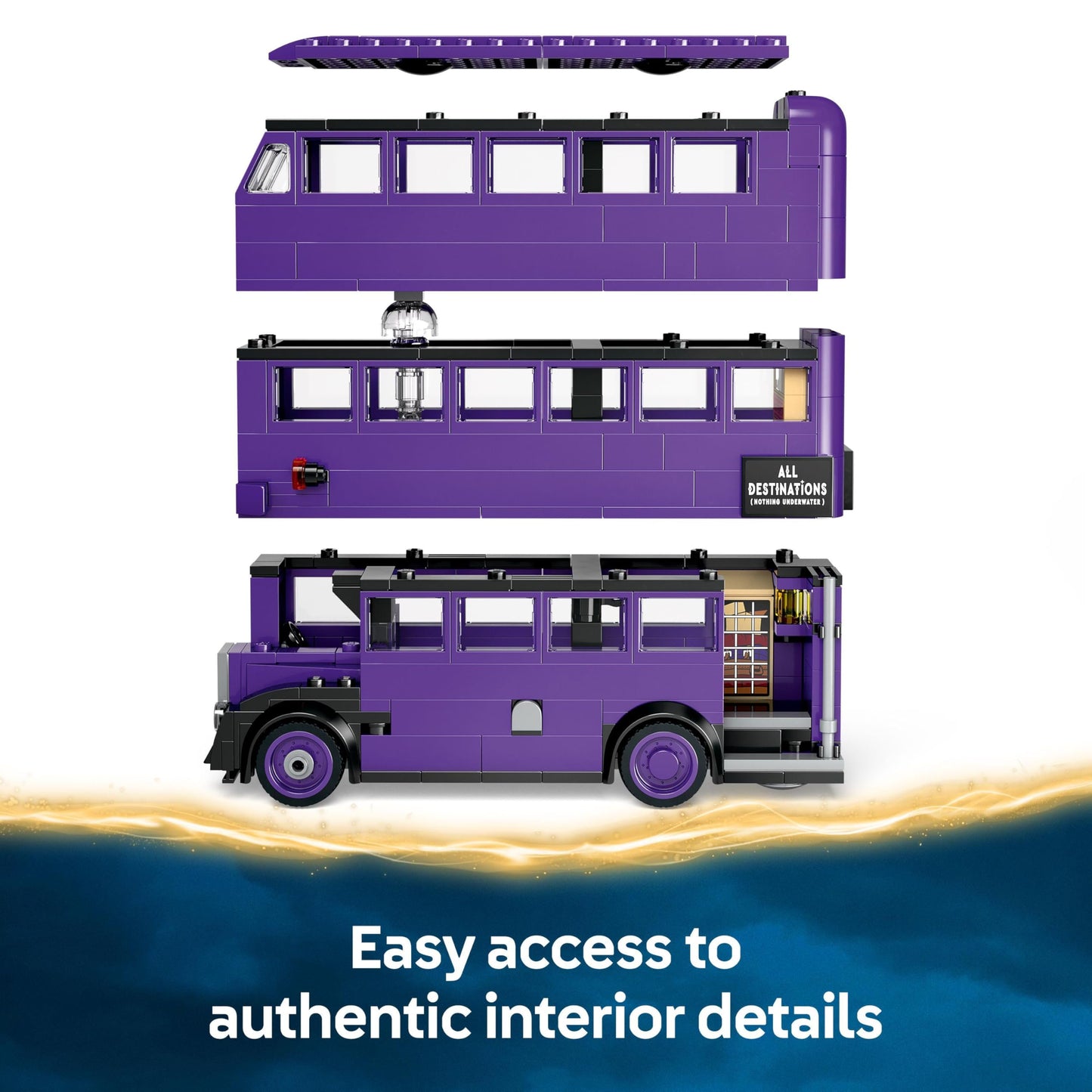 LEGO 76446 Harry Potter Knight Bus Adventure with 5 Collectible Minifigures plus Accessories incl. Wands