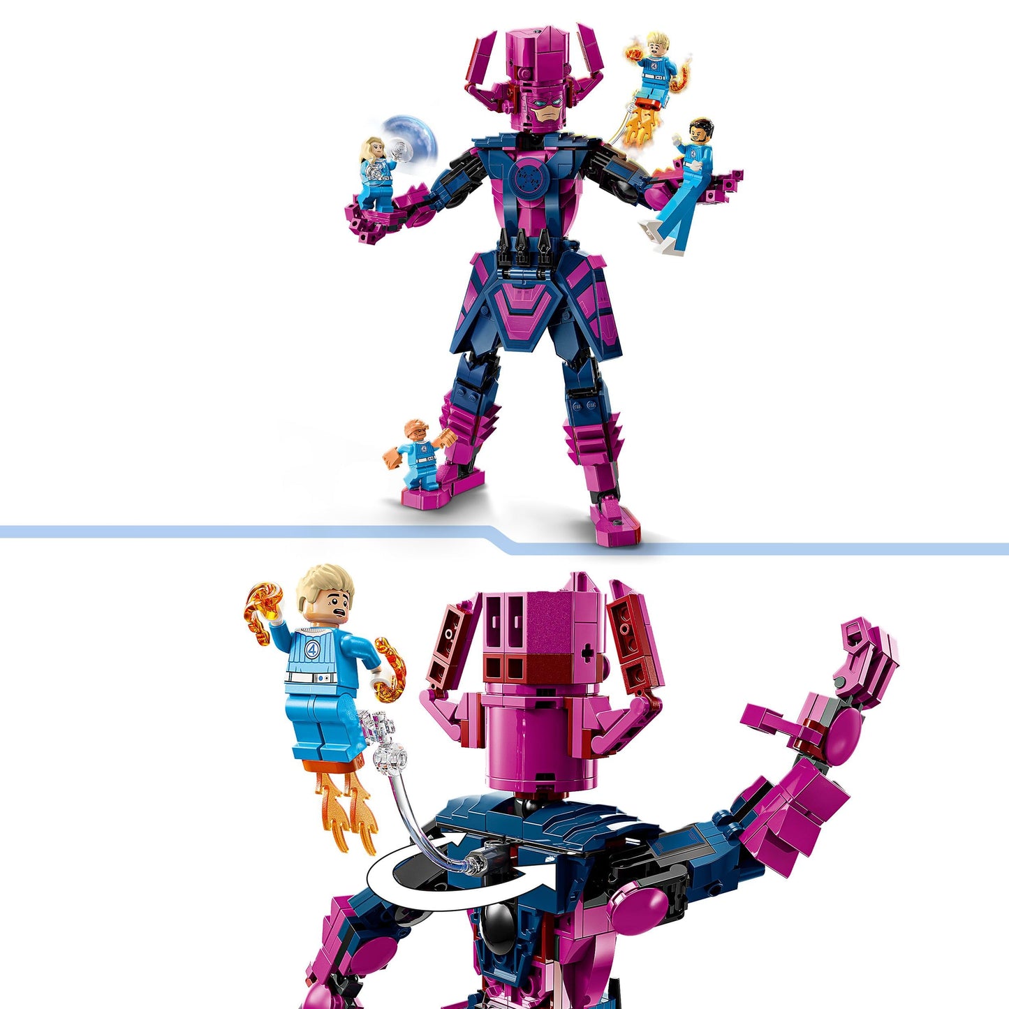 LEGO 76316 Marvel Fantastic Four vs. Galactus Construction Figure - Building Toy with Reed Richards, Invisible Woman, The Thing & Human Torch Minifigures