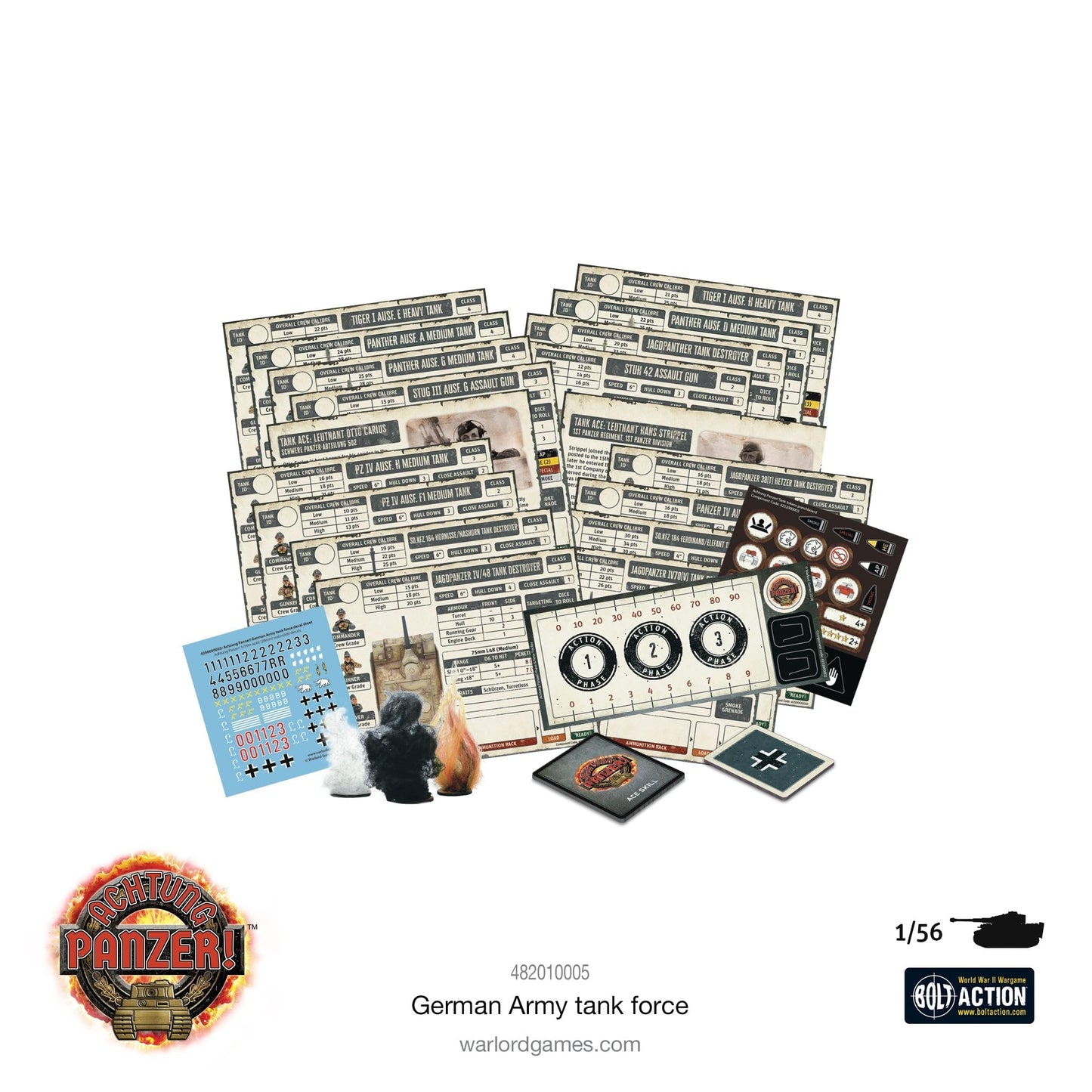 Achtung Panzer! German Army Tank Force - Bolt Action 28mm Scale - Warlord Games