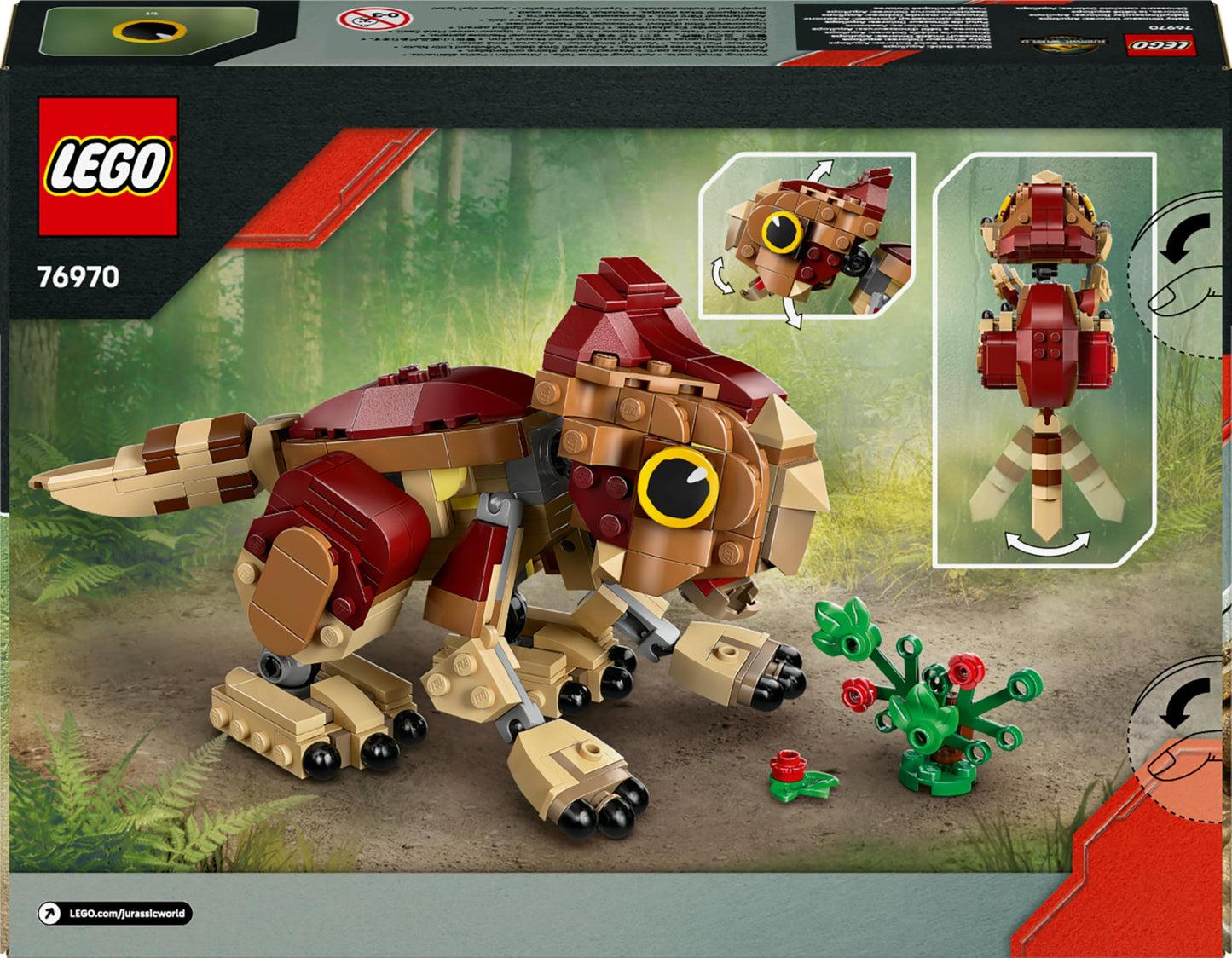 LEGO 76970 Jurassic World Baby Dinosaur Dolores : Aquilops - incl. a Plant with Flowers
