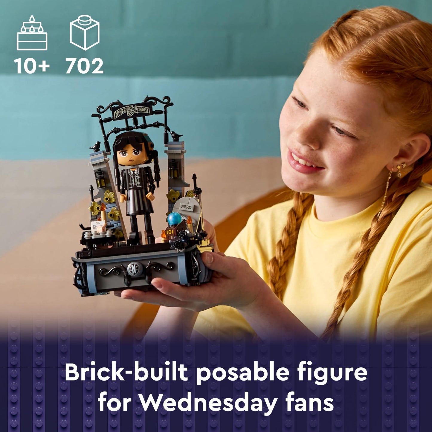 LEGO 76780 Wednesday Addams Figure - Includes 2 Faces & Outfits, plus Classic Character Thing
