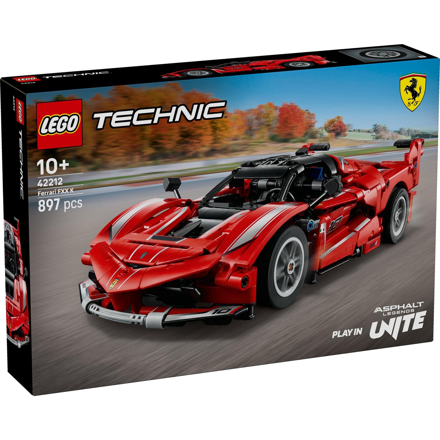 LEGO 42212 Technic Ferrari FXX K Race Car Toy - Play & Display Model Building Kit with V12 Engine, Differential and Moving Pistons