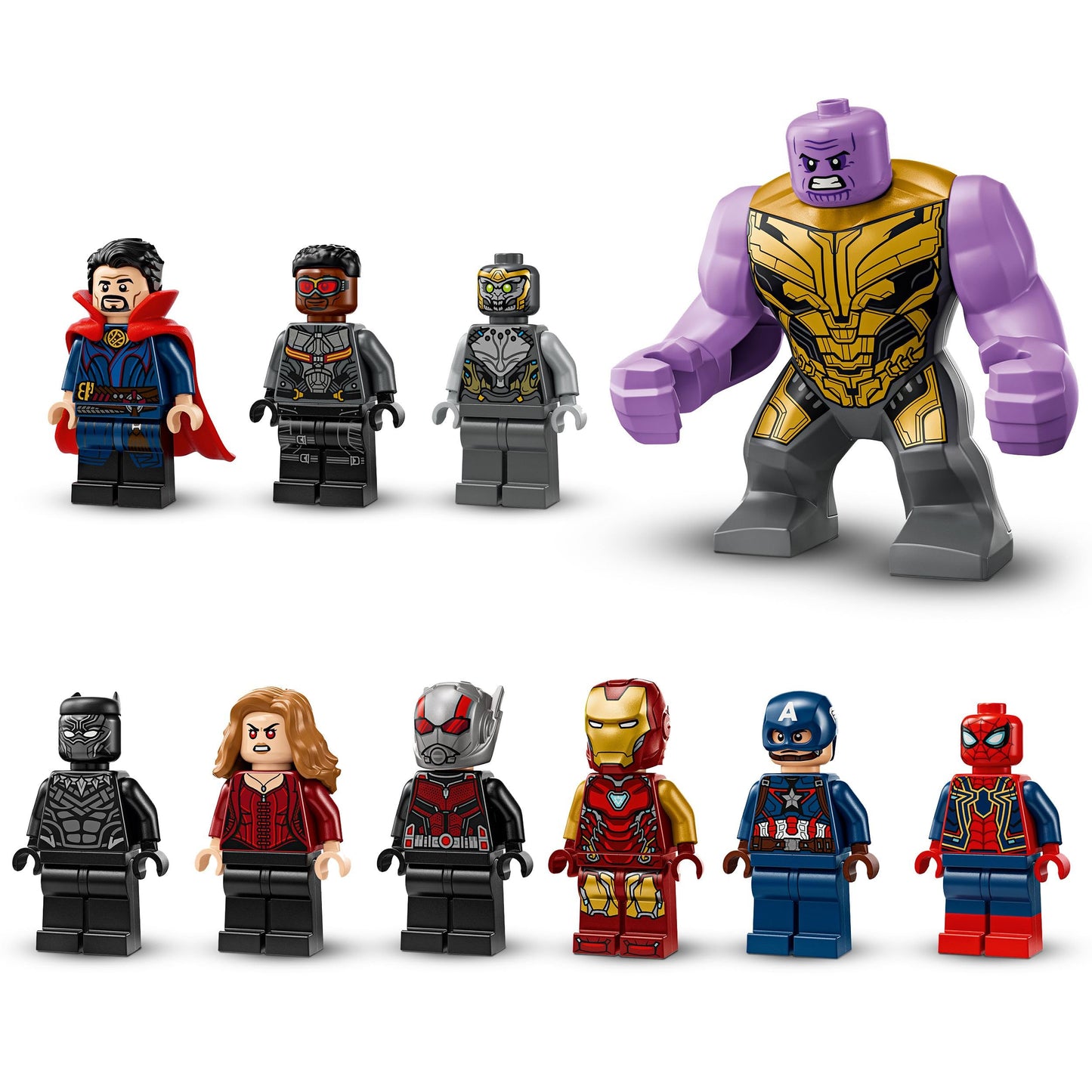 LEGO 76323 Marvel Avengers : Endgame Final Battle Building Toy with a Thanos Figure, Ant-Man Mech & 9 Minifigures incl. Captain America, Black Panther, Iron Man & Doctor Strange