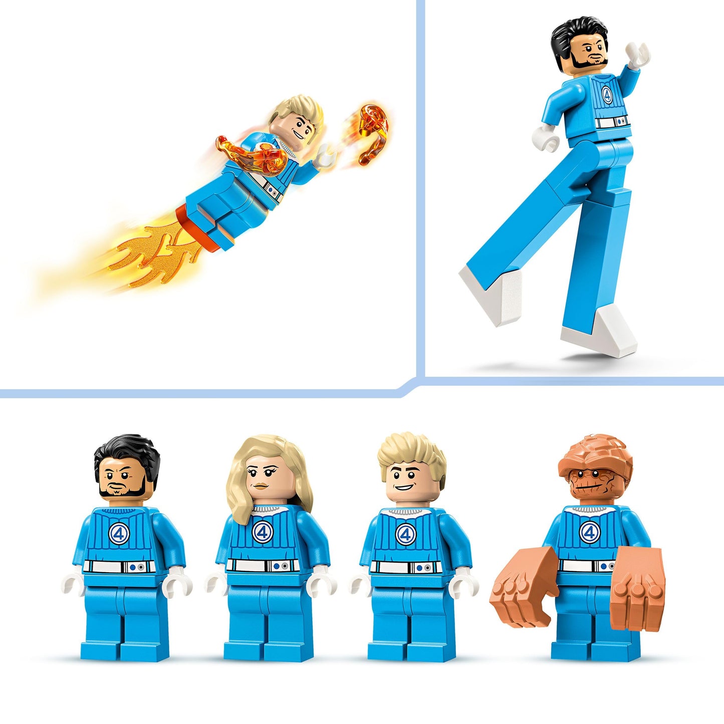 LEGO 76316 Marvel Fantastic Four vs. Galactus Construction Figure - Building Toy with Reed Richards, Invisible Woman, The Thing & Human Torch Minifigures