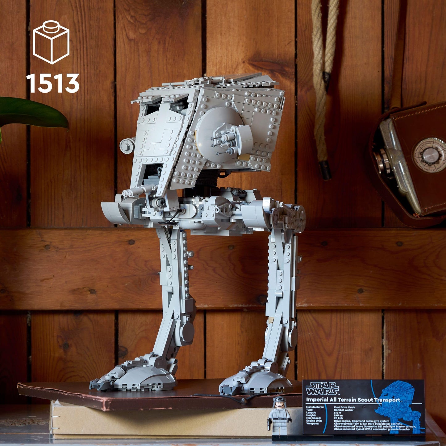 LEGO Star Wars 75417 AT-ST Walker Building Set for Adults - UCS Display Model Kit with a Minifigure & Information Plaque
