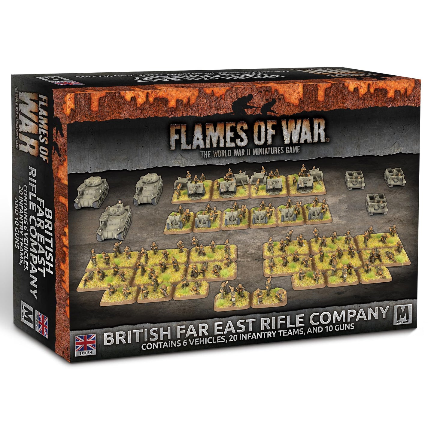Flames of War - British Rifle Company Army Deal - BRAB18