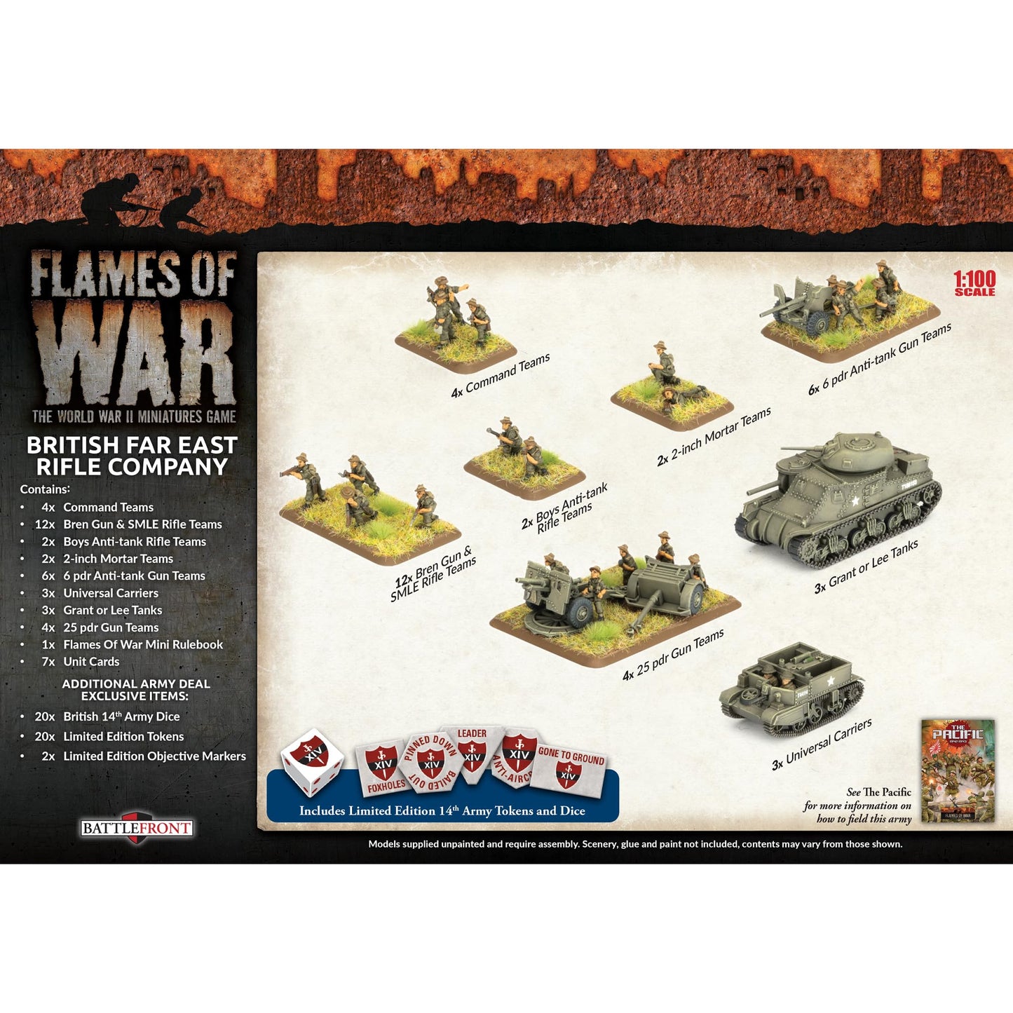 Flames of War - British Rifle Company Army Deal - BRAB18