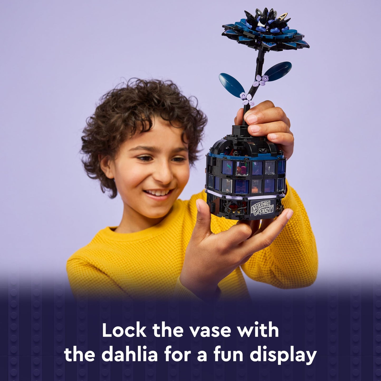 LEGO 76784 Wednesday Black Dahlia Flower with 2 Mini Dolls & Accessories