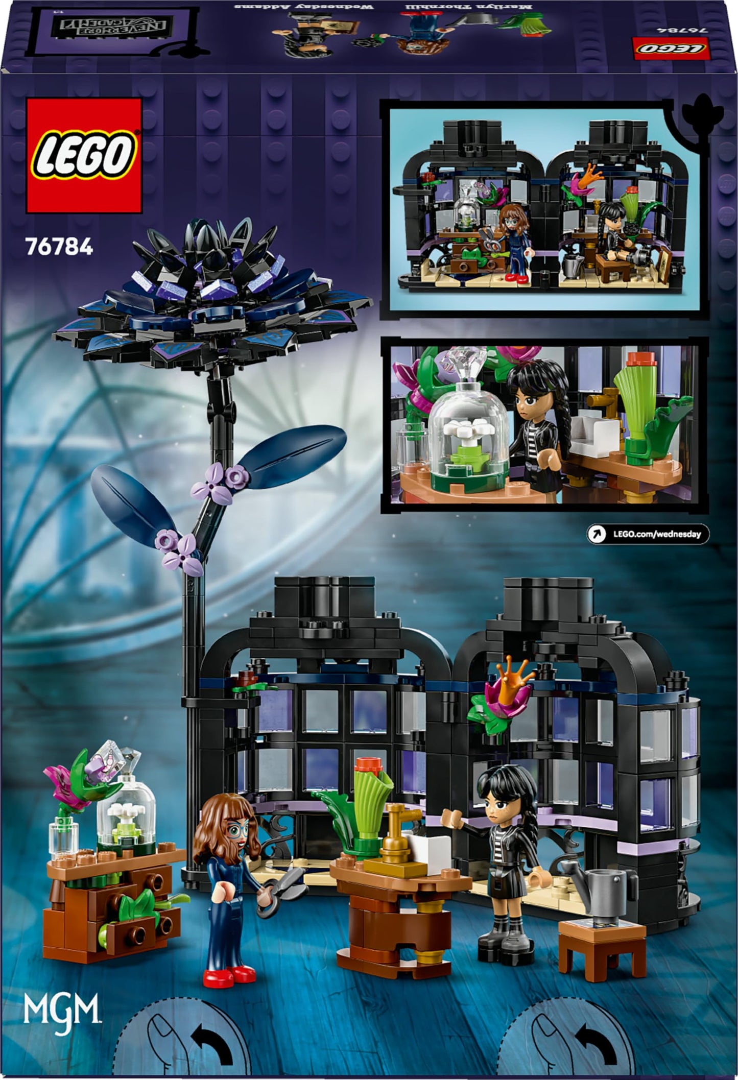 LEGO 76784 Wednesday Black Dahlia Flower with 2 Mini Dolls & Accessories