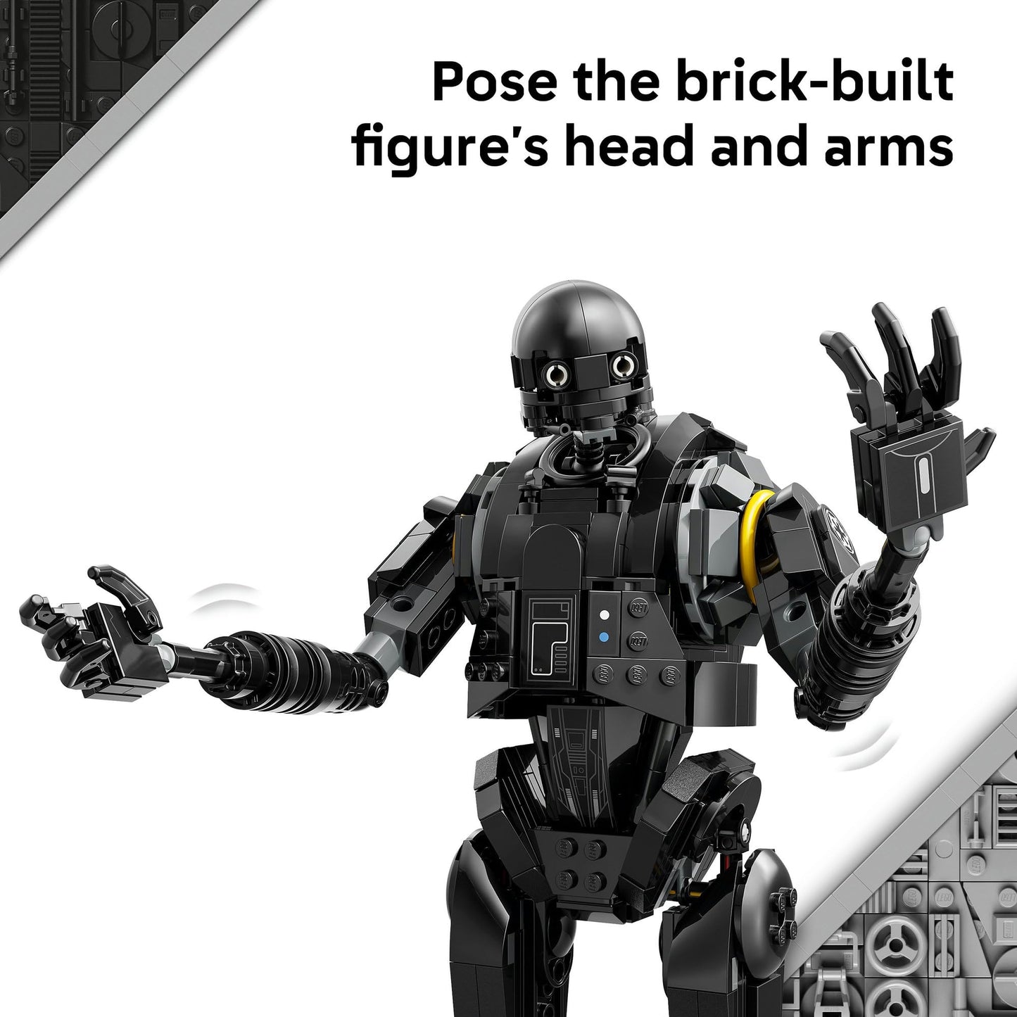LEGO Star Wars 75434 K-2SO Security Droid Figure - Posable Play Age 10+ & Display