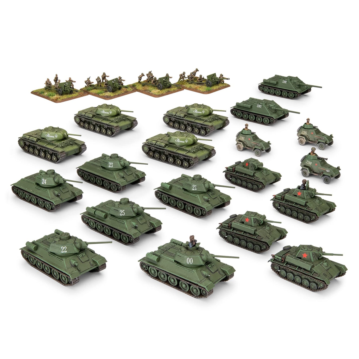 Flames of War - Soviet Red Banner T-34 Tank Battalion Company - SUAB15