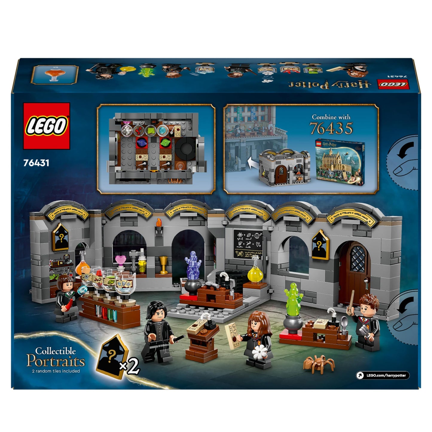 LEGO Harry Potter Hogwarts Castle : Potions Class Set with 4 Character Minifigures Incl. Hermione Granger