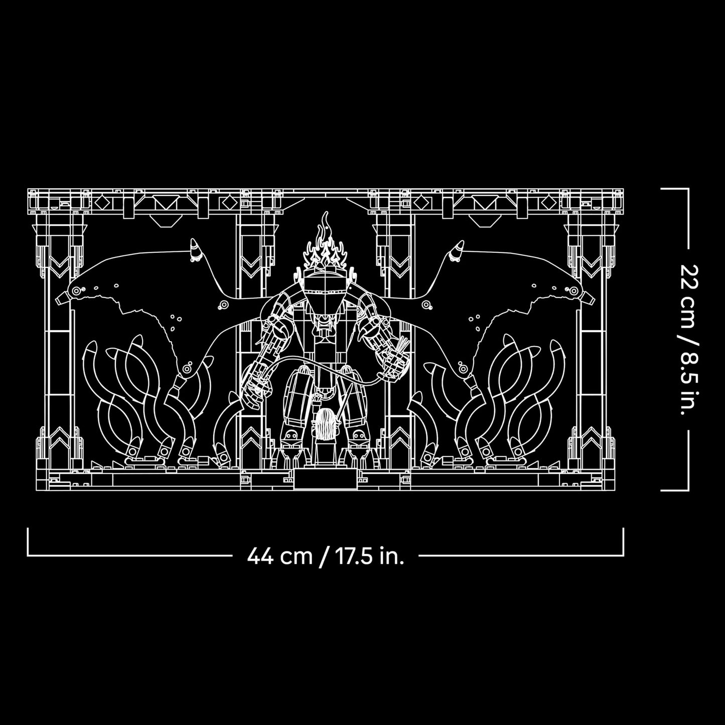 LEGO 10367 Icons The Lord of the Rings: Balrog Book Nook with a Gandalf the Grey Minifigure & Dragon Figure