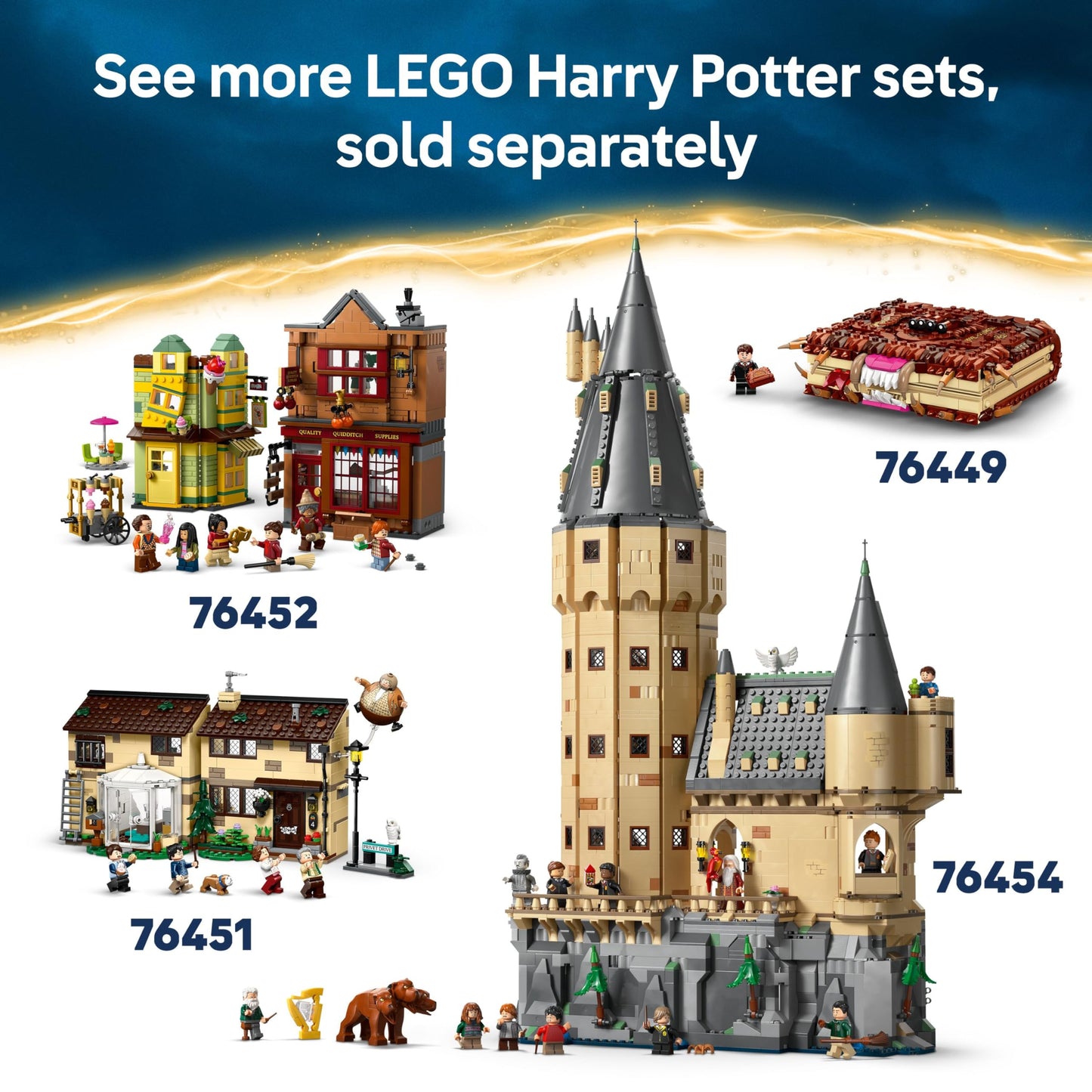 LEGO 76450 Harry Potter Book Nook : Hogwarts Express Set with a Train Toy, 2 Minifigures incl. Ron Weasley, plus Hedwig and Scabbers Figures