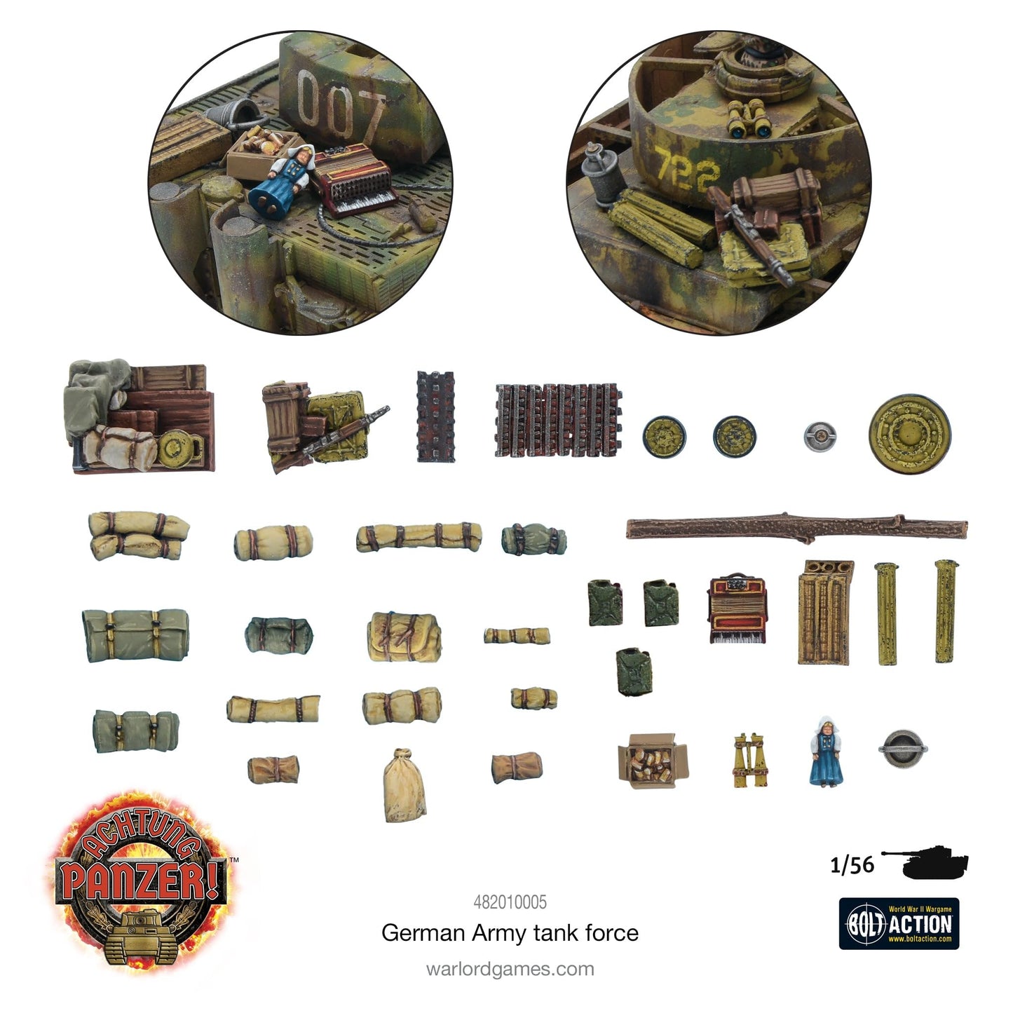 Achtung Panzer! German Army Tank Force - Bolt Action 28mm Scale - Warlord Games