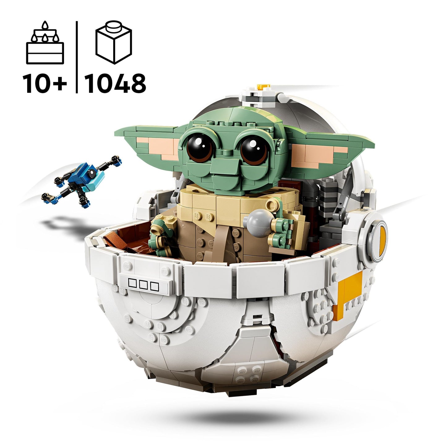 LEGO 75403 Star Wars Grogu with Hover Pram Building Toy Set