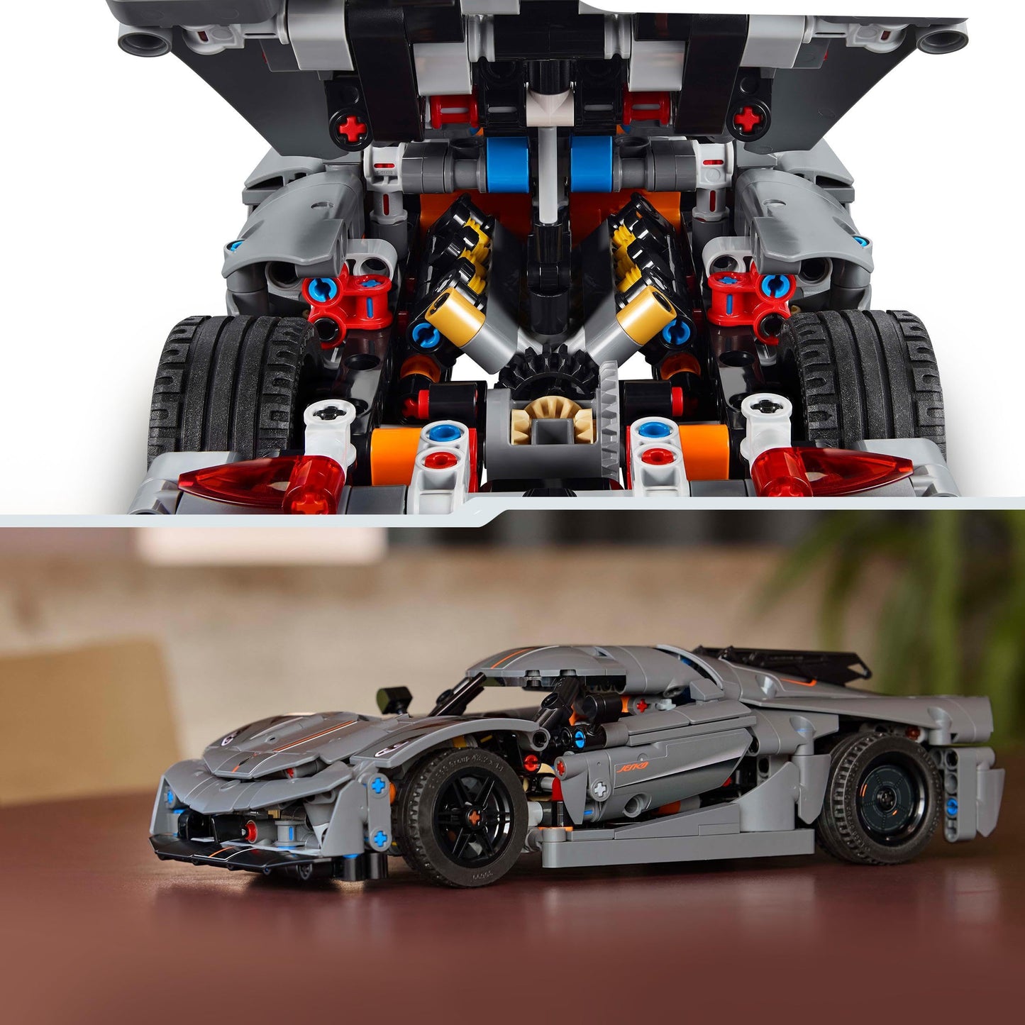 LEGO 42173 Technic Koenigsegg Jesko Absolut Grey Hypercar, Race Car Building Toy Set for Boys, Girls & Kids Aged 10 Plus, Buildable Vehicle Model Kit