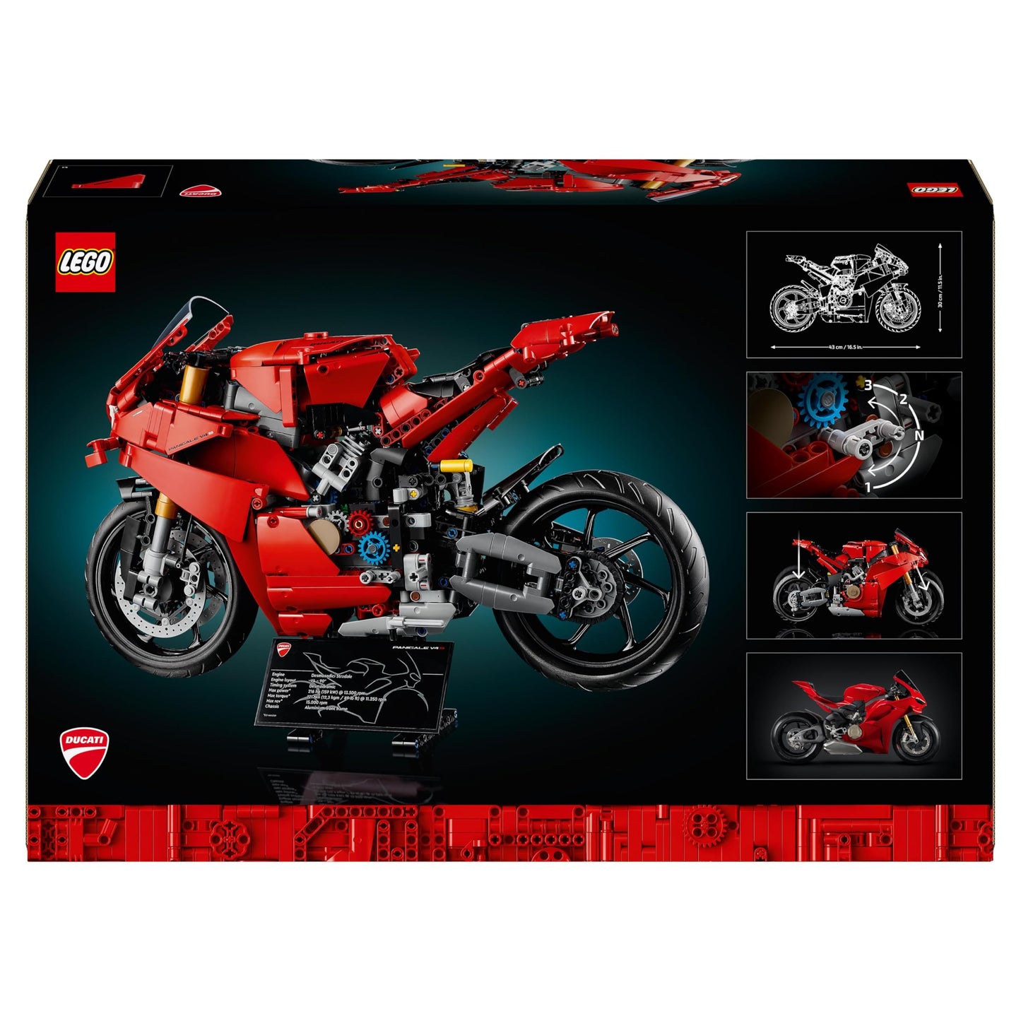 LEGO 42202 Technic Ducati Panigale V4 S Motorcycle Model