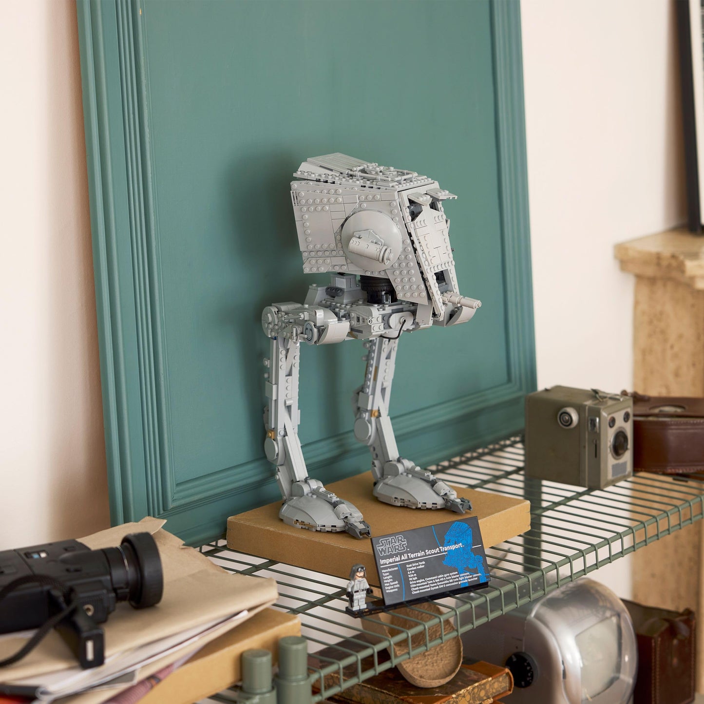 LEGO Star Wars 75417 AT-ST Walker Building Set for Adults - UCS Display Model Kit with a Minifigure & Information Plaque