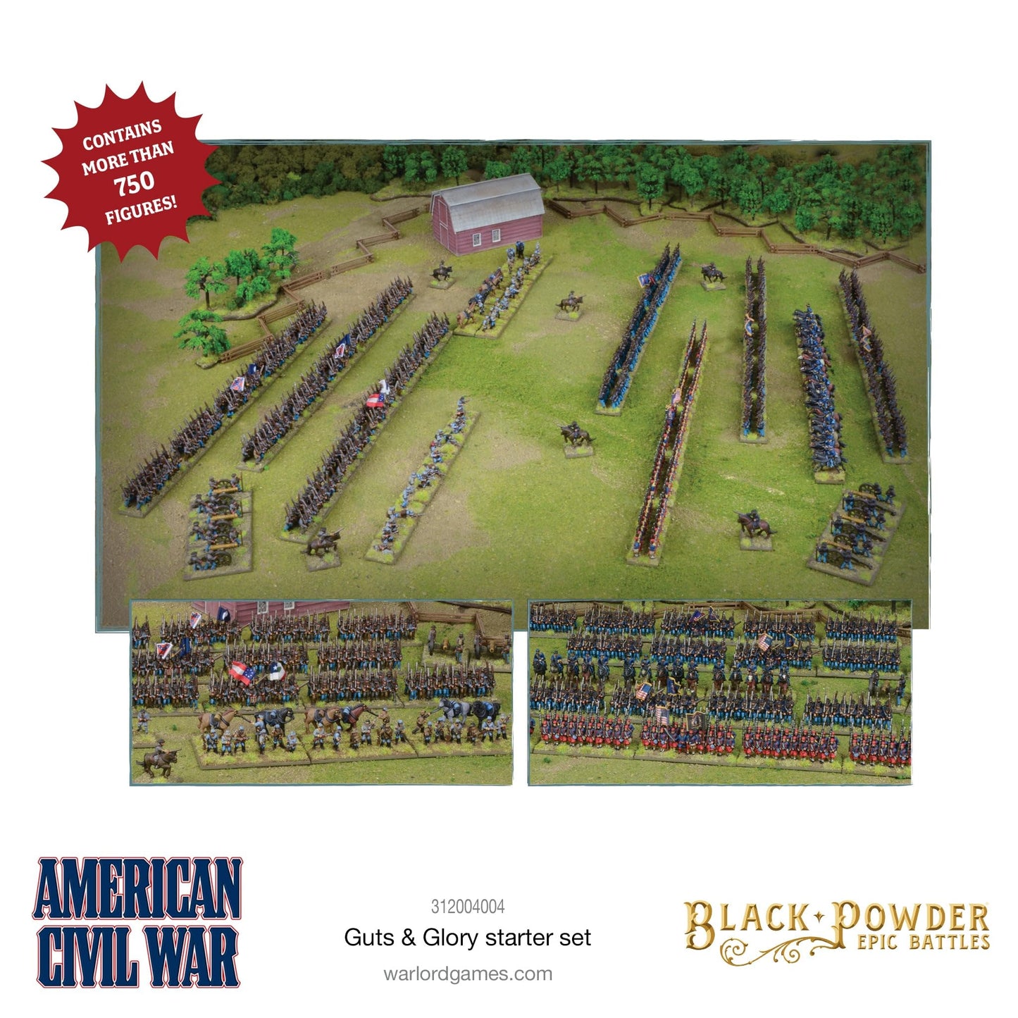 Black Powder Epic Battles - Guts & Glory - American Civil War Starter Set - Warlord Games