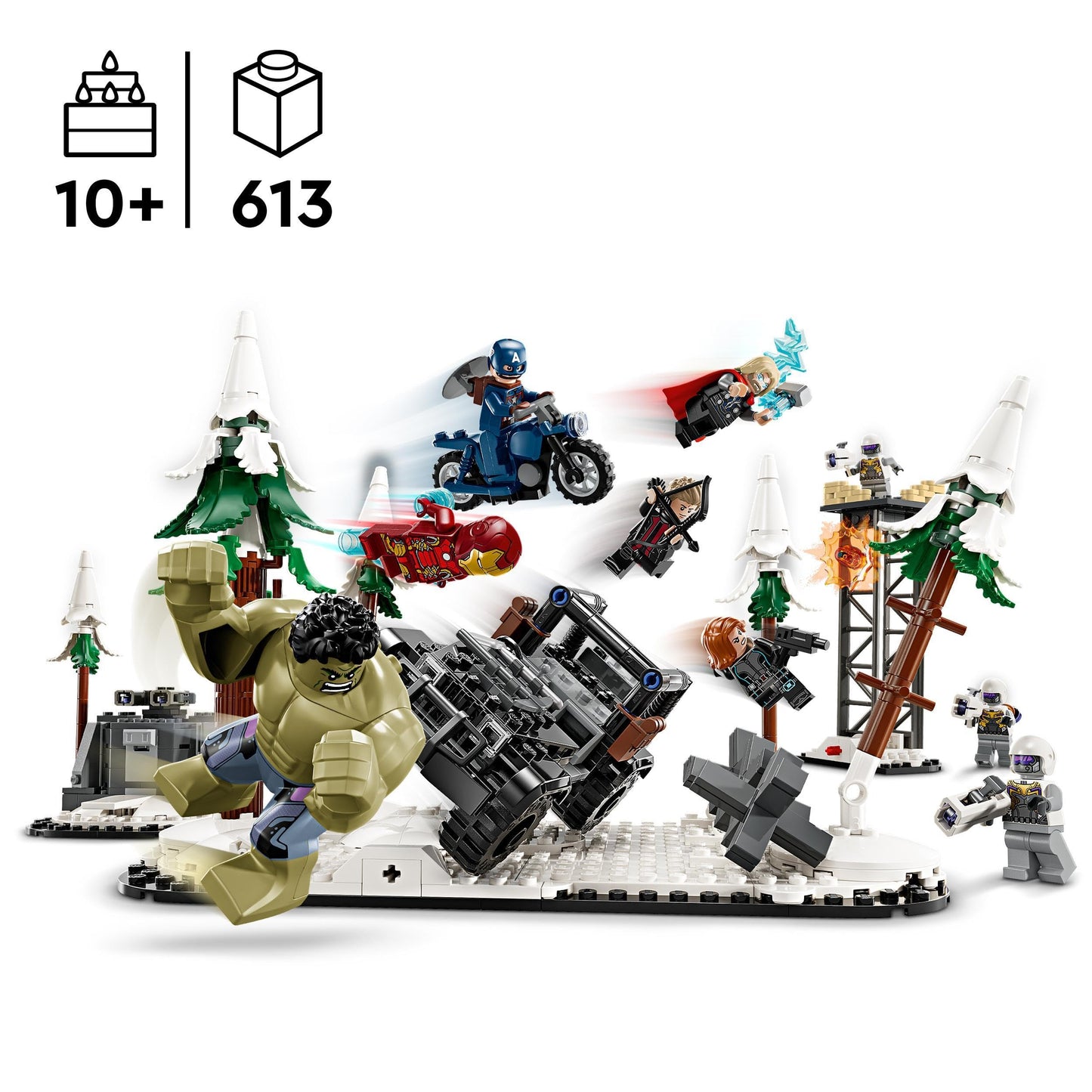 LEGO 76291 Marvel The Avengers Assemble : Age of Ultron, Buildable Super Hero Toy Set for 10 Plus Year Old Kids with 8 Minifigures Including Thor, Hulk and Iron Man