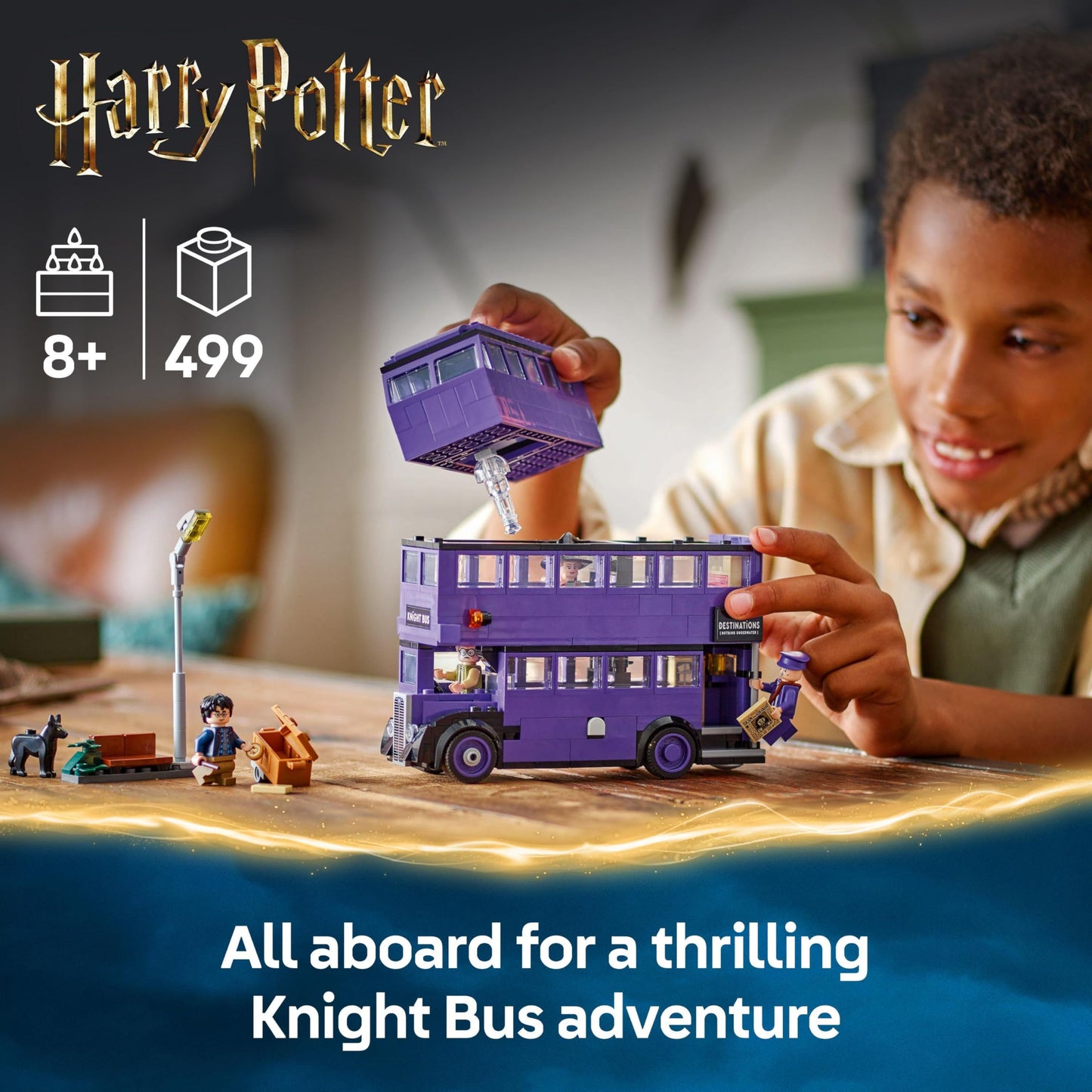 LEGO 76446 Harry Potter Knight Bus Adventure with 5 Collectible Minifigures plus Accessories incl. Wands
