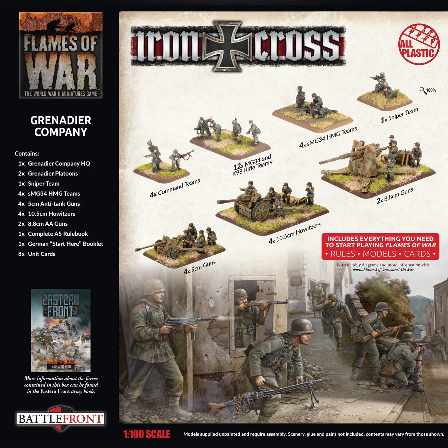 Flames of War - German Iron Cross Grenadier Company Army Deal - GEAB23