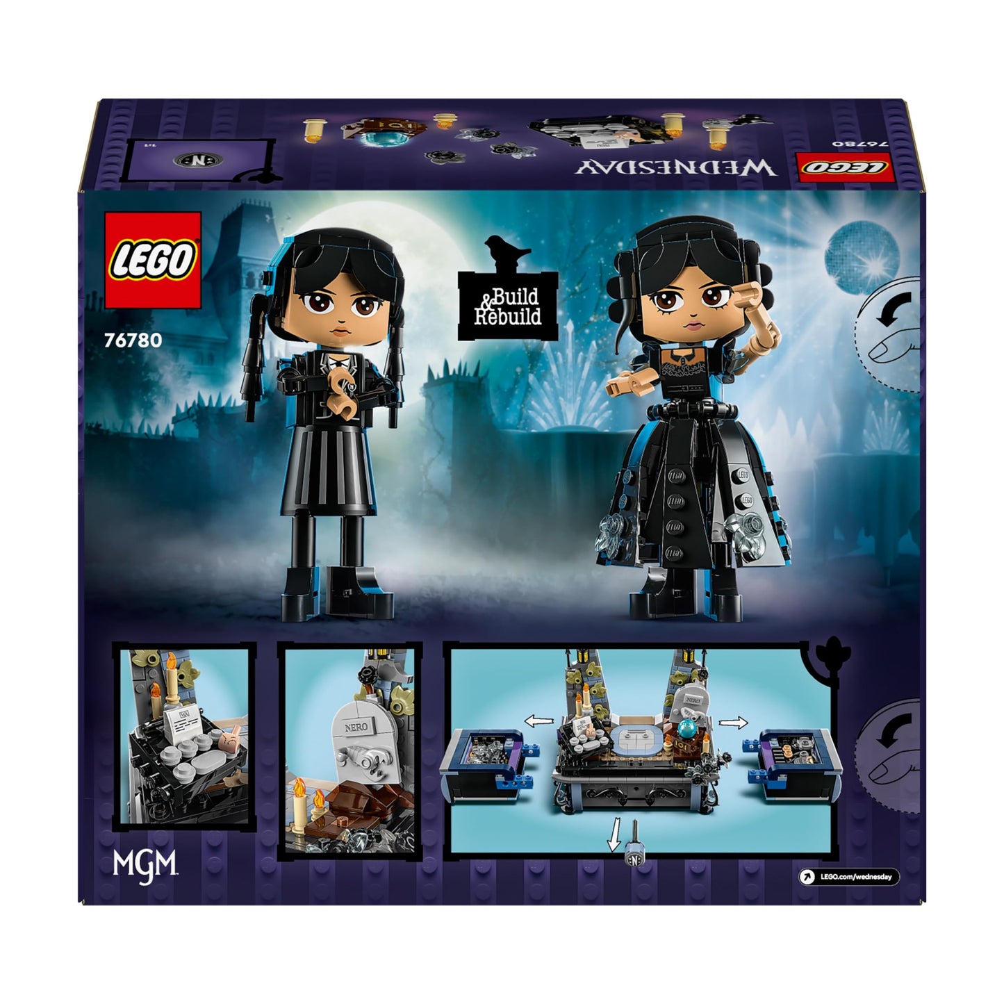 LEGO 76780 Wednesday Addams Figure - Includes 2 Faces & Outfits, plus Classic Character Thing
