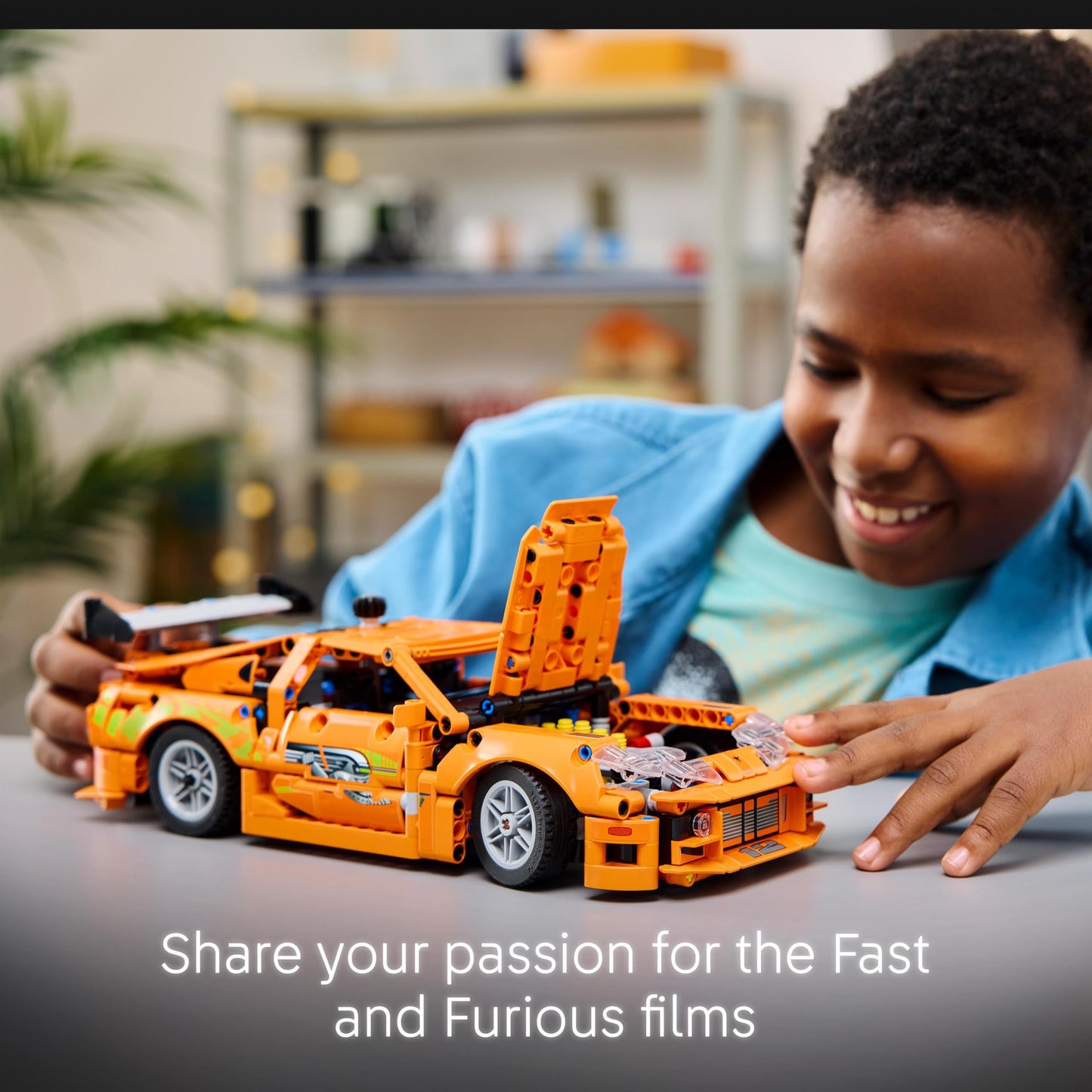 LEGO 42204 Technic Fast and Furious Toyota Supra MK4 Toy Car - 6 Cylinder Engine & Opening Doors