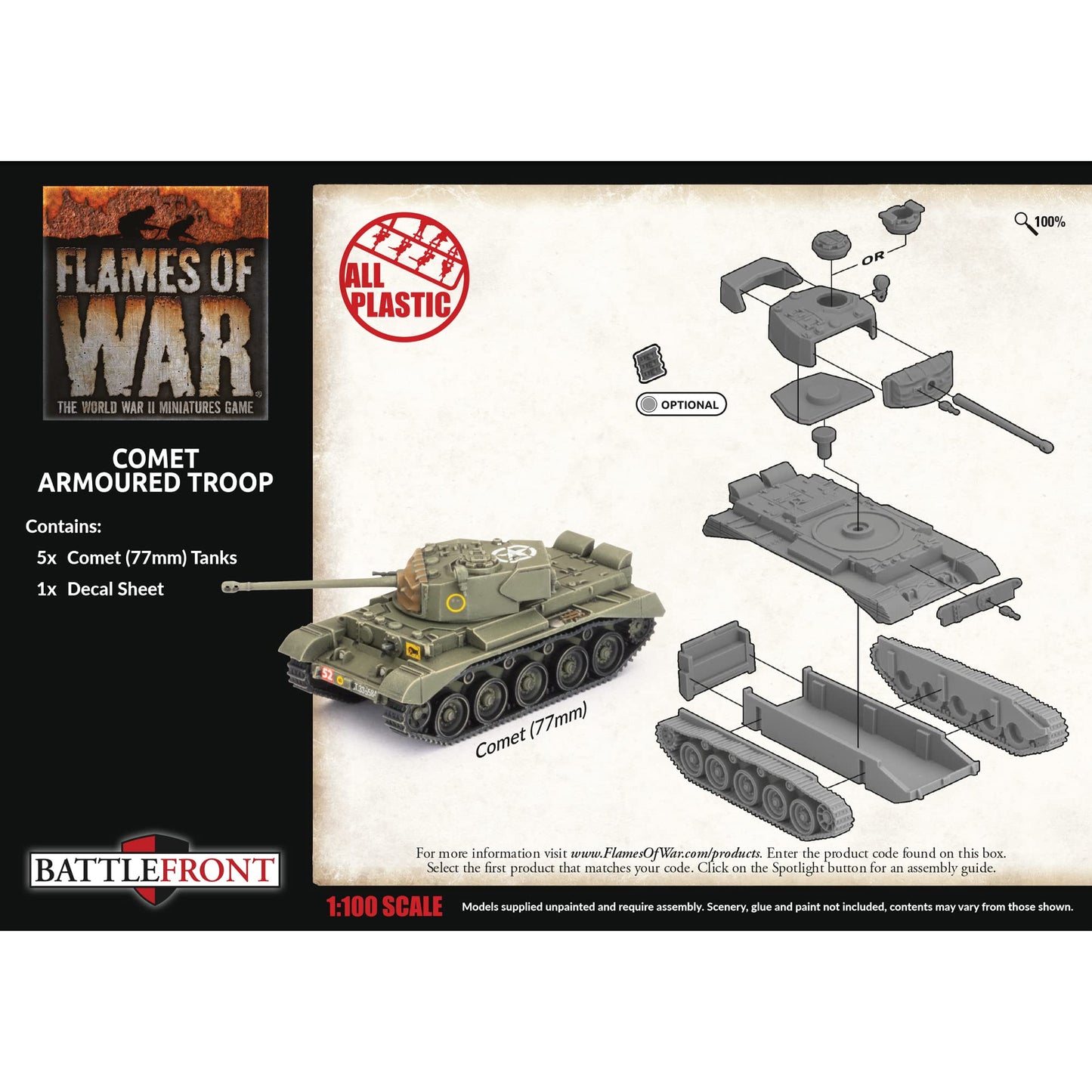 Flames of War - British Comet Armoured Troop - BBX71
