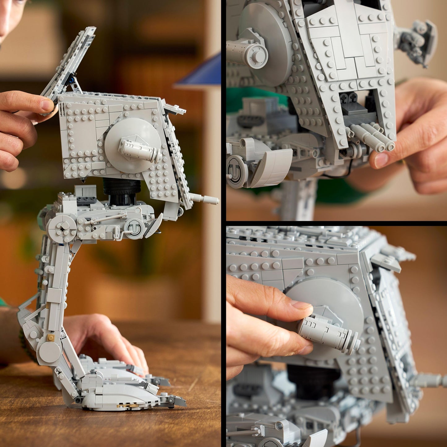 LEGO Star Wars 75417 AT-ST Walker Building Set for Adults - UCS Display Model Kit with a Minifigure & Information Plaque