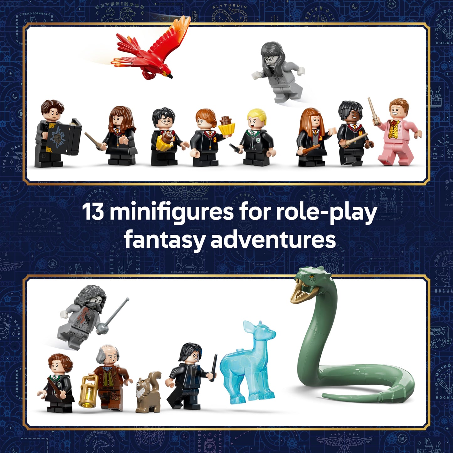 LEGO 76473 Harry Potter Hogwarts Castle: East Wing Toy - Miniature Model Kit with 13 Minifigures