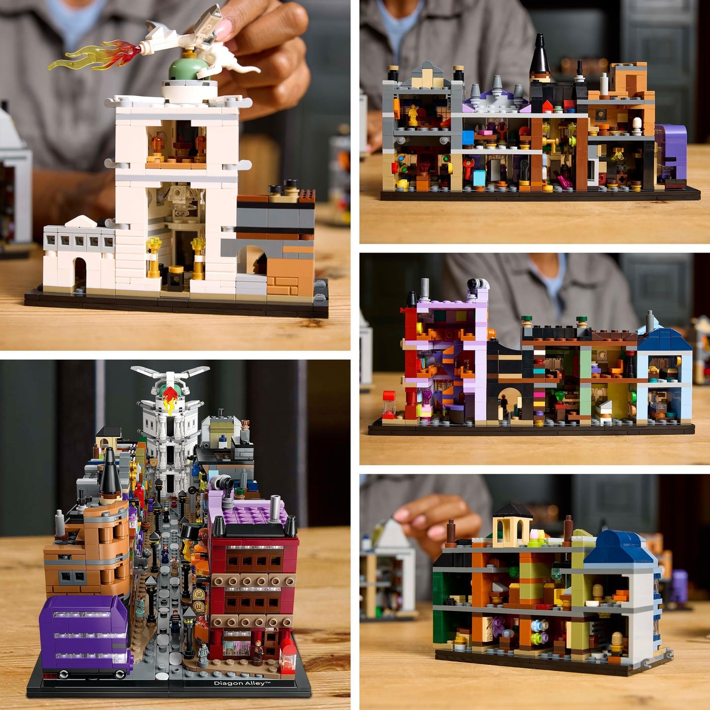LEGO 76444 Harry Potter Diagon Alley Wizarding Shops Building Set