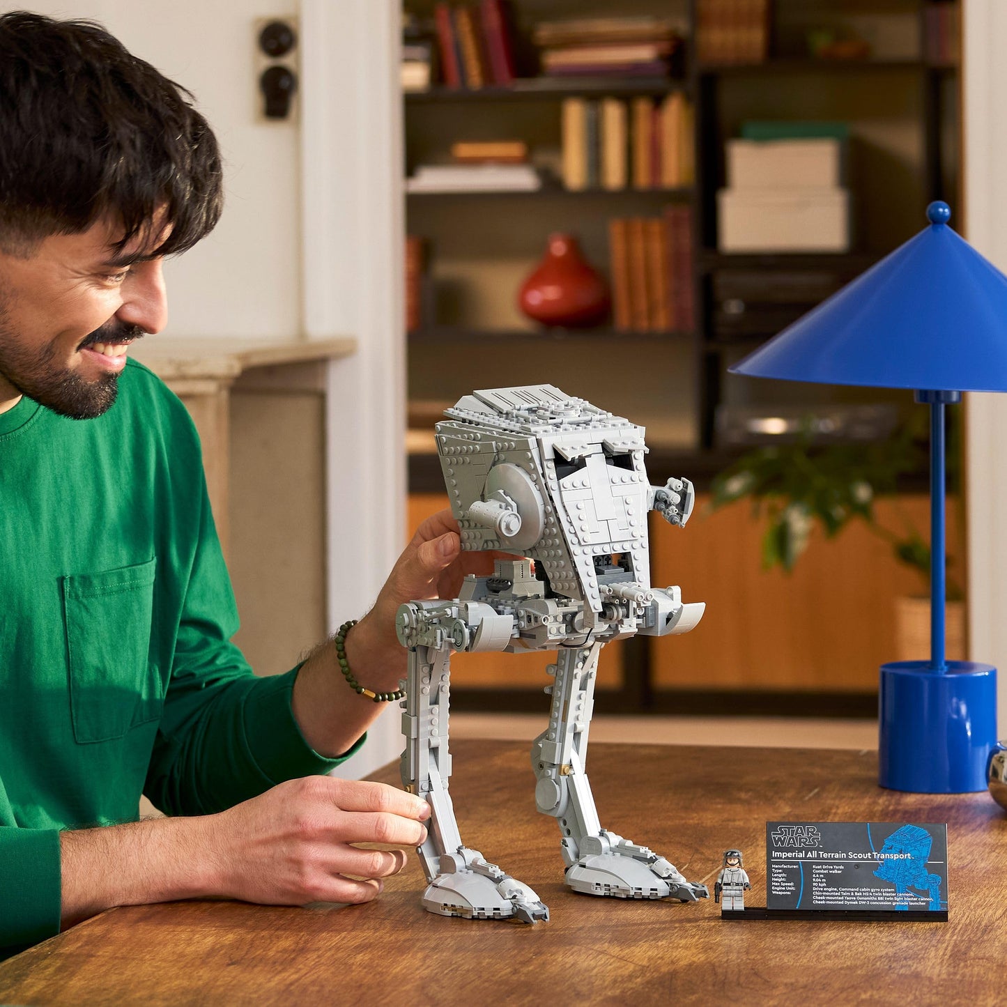 LEGO Star Wars 75417 AT-ST Walker Building Set for Adults - UCS Display Model Kit with a Minifigure & Information Plaque