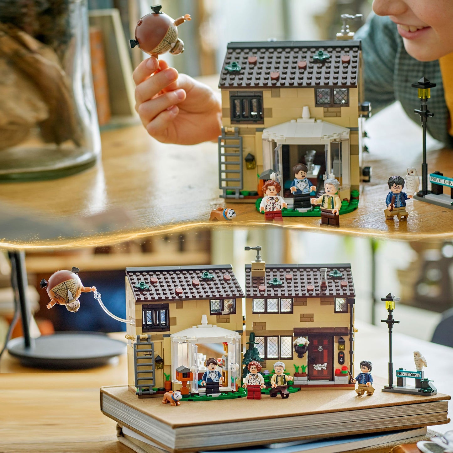 LEGO 76451 Harry Potter Privet Drive : Aunt Marge's Visit with 5 Minifigures & Inflated Aunt Marge Figure