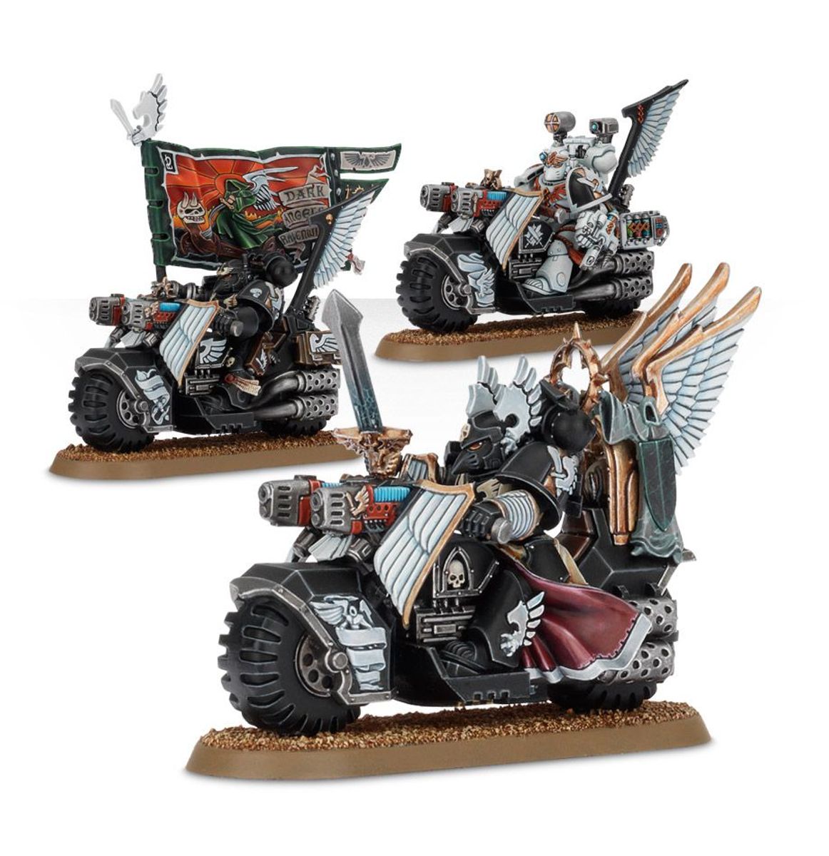 Dark Angels : Ravenwing Command Squad / Black Knights - Warhammer 40K - Games Workshop