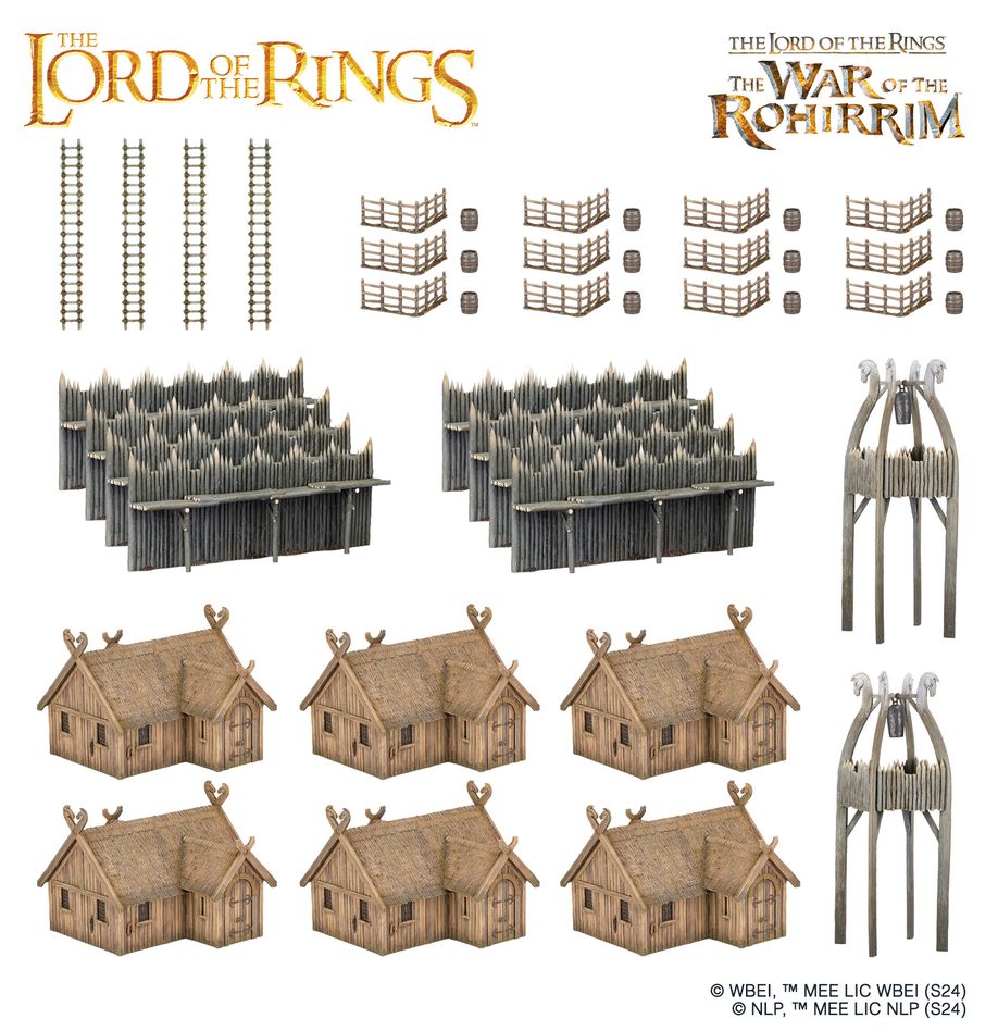 Middle-Earth Strategy Battle Games : Rohan Stronghold (Boxed set of scenery) - Games Workshop