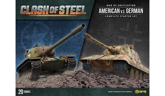 Clash of Steel : War of Unification: American vs German - Complete Starter Set - Gale Force Nine