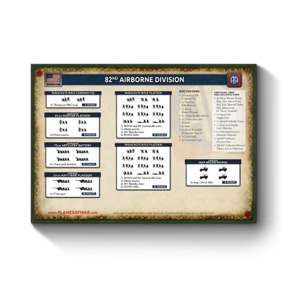 Flames of War - American 82nd Airborne Division Army Deal - USAB14