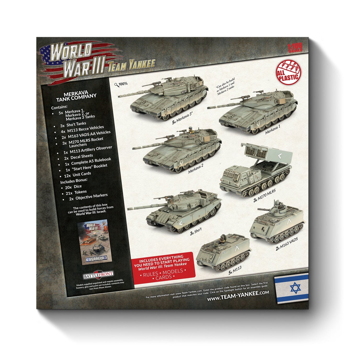 Team Yankee WW3 - Israeli Starter Force: Merkava Tank Company (Limited Edition)