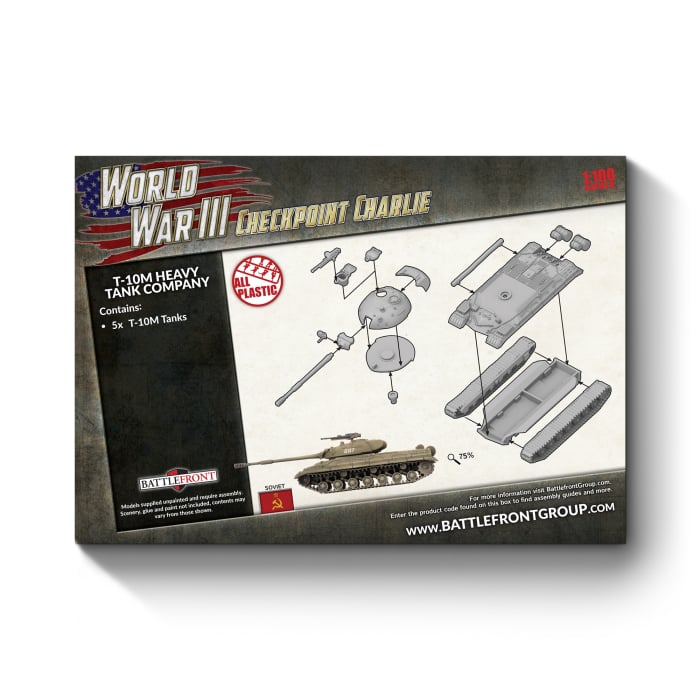 Soviet T-10M Heavy Tank Company - WW3 Checkpoint Charlie - TSBX37 - Battlefront Minaitures