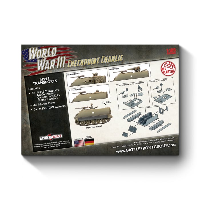 M113 Transports - WW3 Checkpoint Charlie - TUBX31 - Battlefront Miniatures