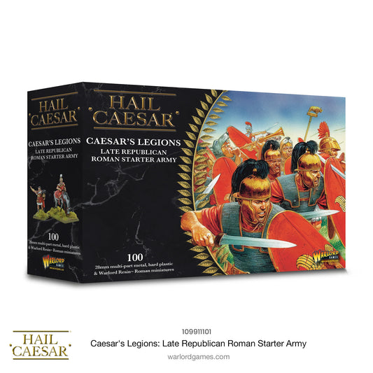 Hail Caesar - Caesar's Legions: Late Republican Roman Starter Army - 28mm Scale - Warlord Games