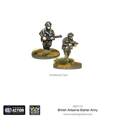 Bolt Action - British Airborne Starter Army - 28mm Scale Plastic Miniatures by Warlord Games - Highly Detailed World War 2 Miniatures for Table-top Wargaming